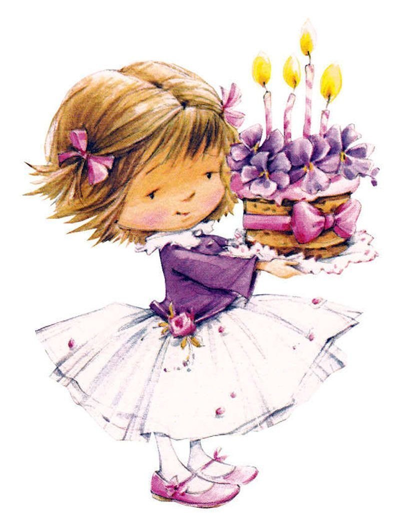 С днём рождения девочке