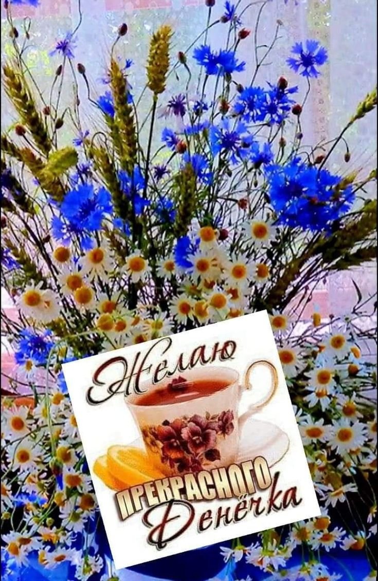 Доброе утро цветы и кофе