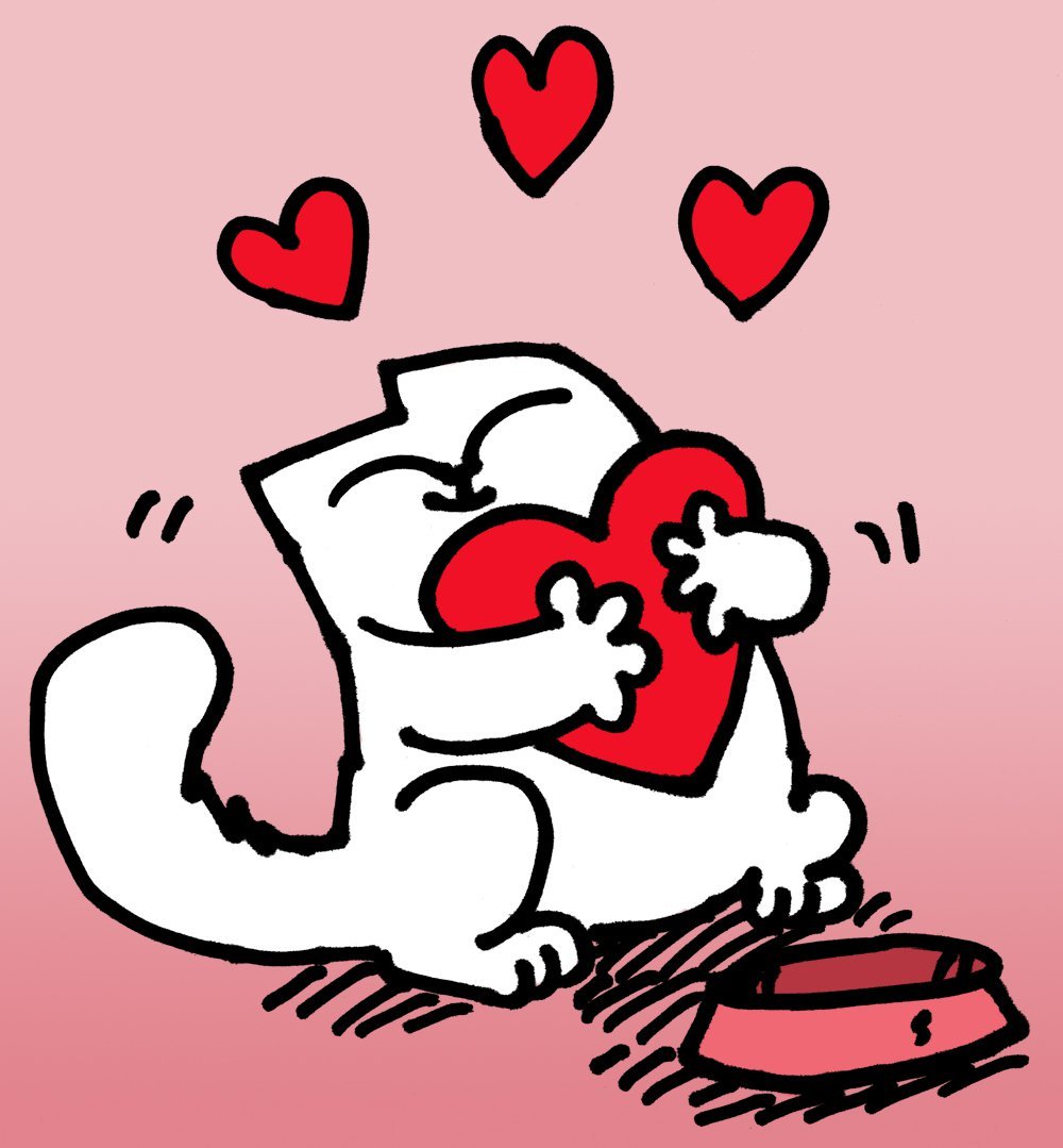 Кошечка с сердечком