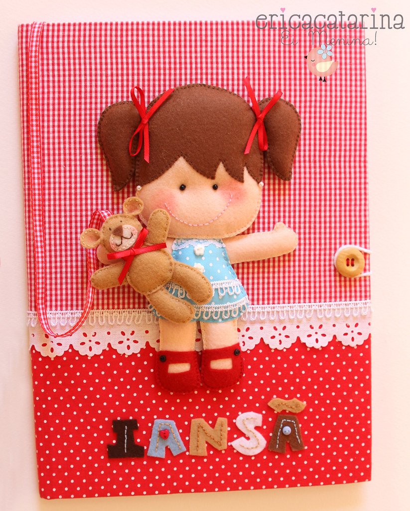 Открытка из фетра с детьми