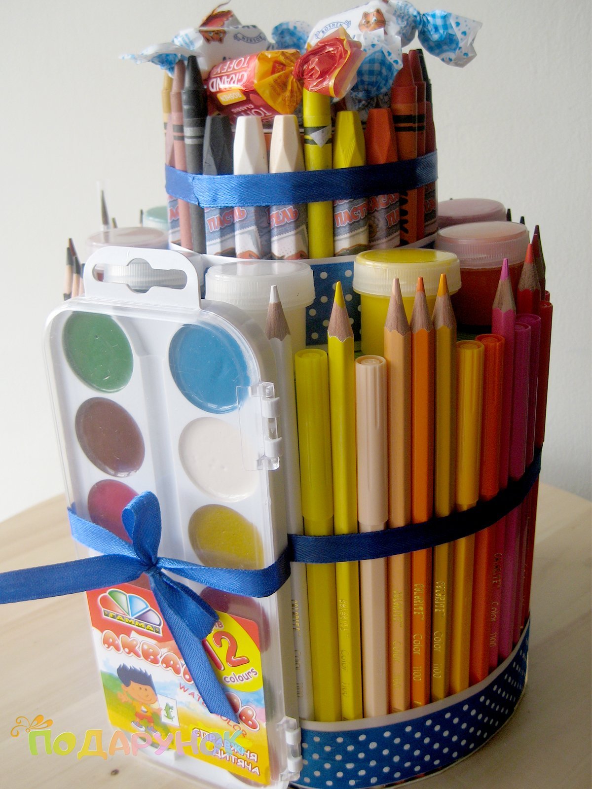 Поделка букет учителю