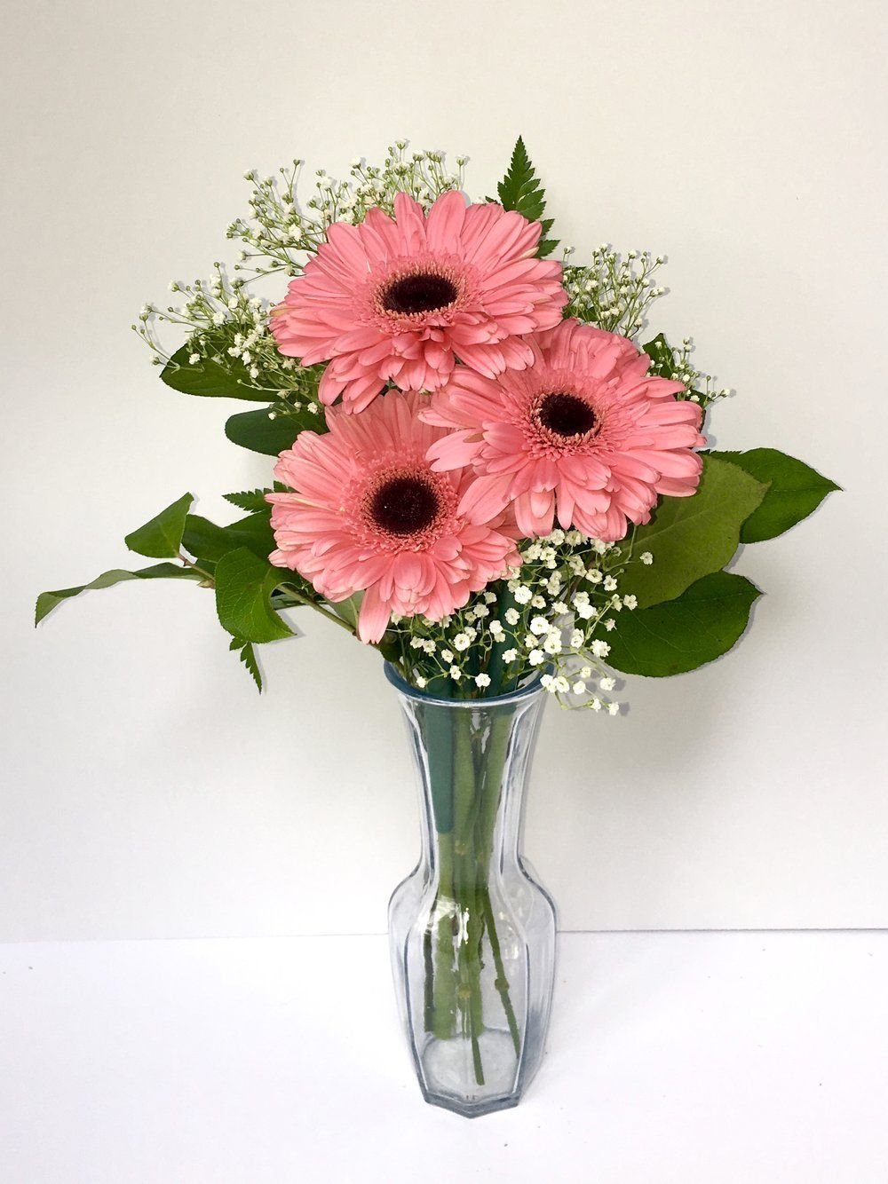 Букет из гербер и гипсофилы