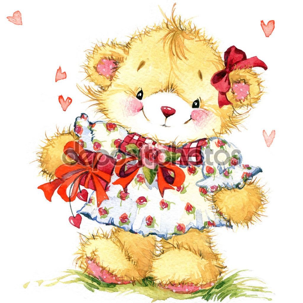 Медвежонок с ромашками