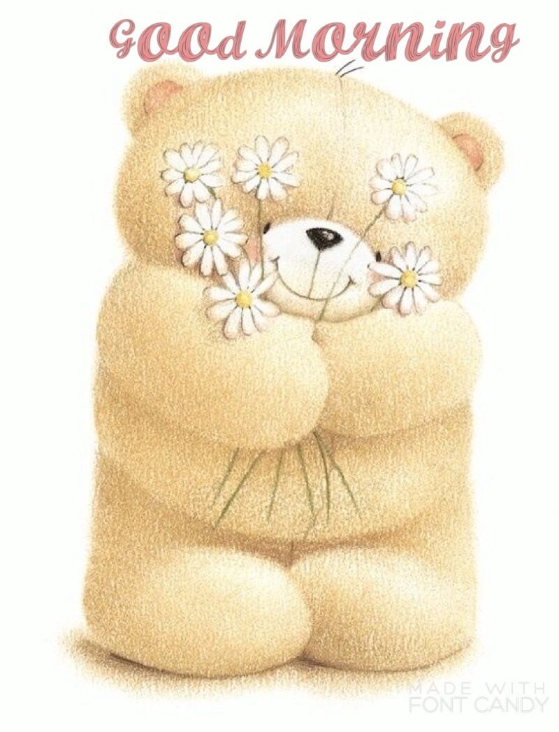 Медвежонок с цветами