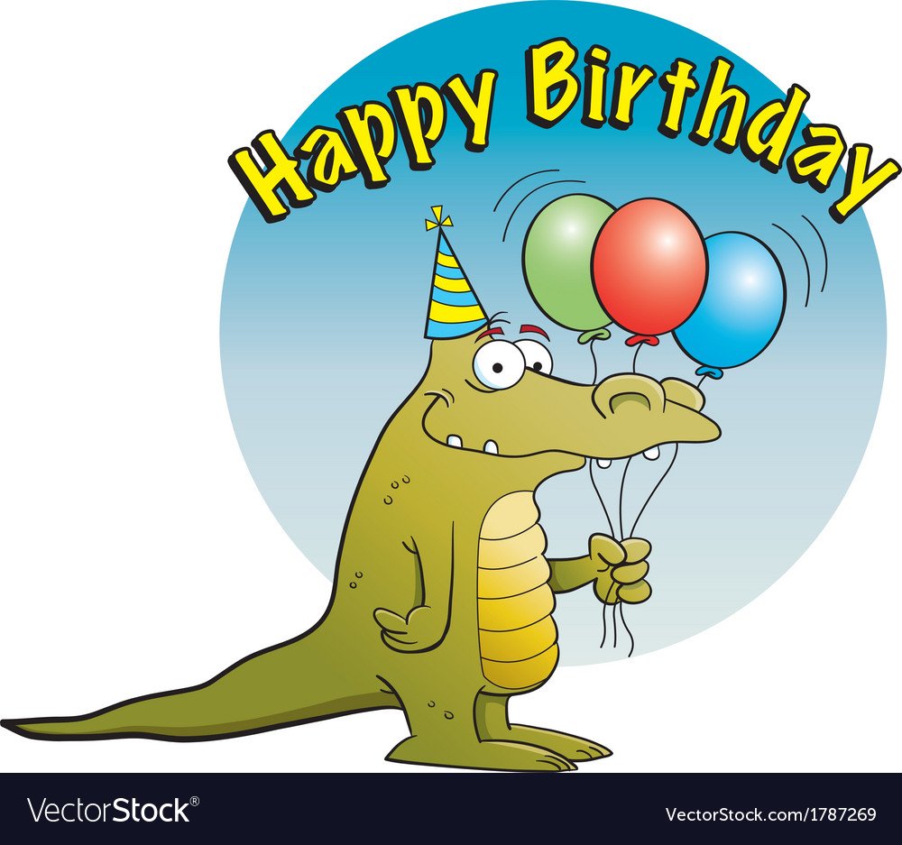 С днем рождения крокодил