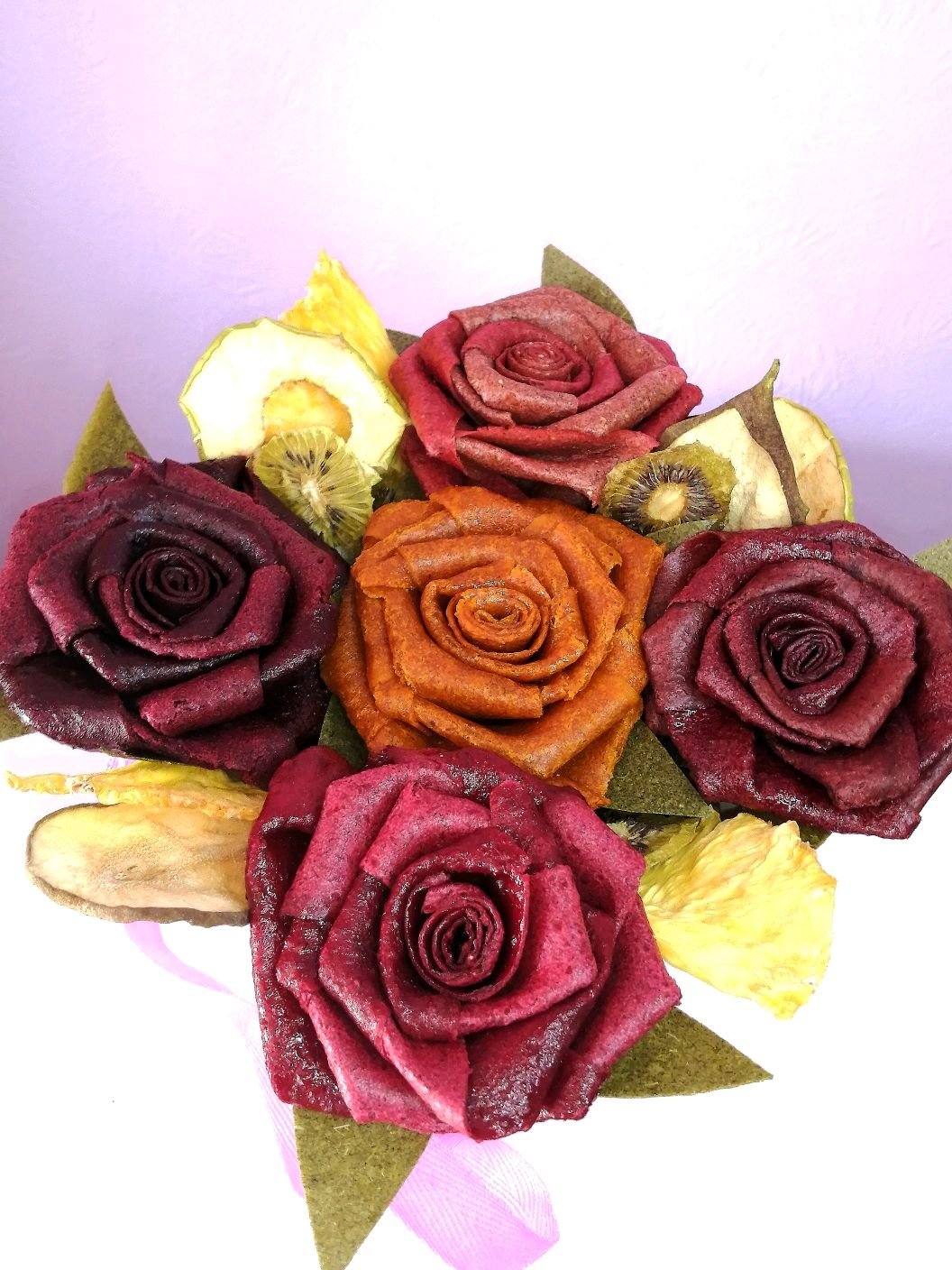 Розы из пастилы