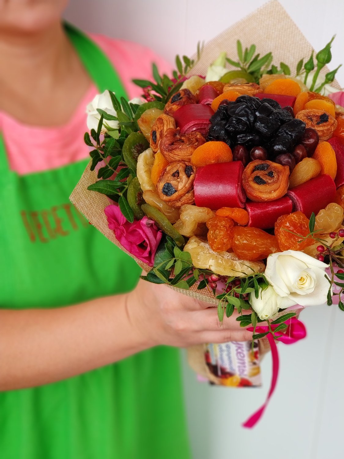 Букеты из пастилы и сухофруктов