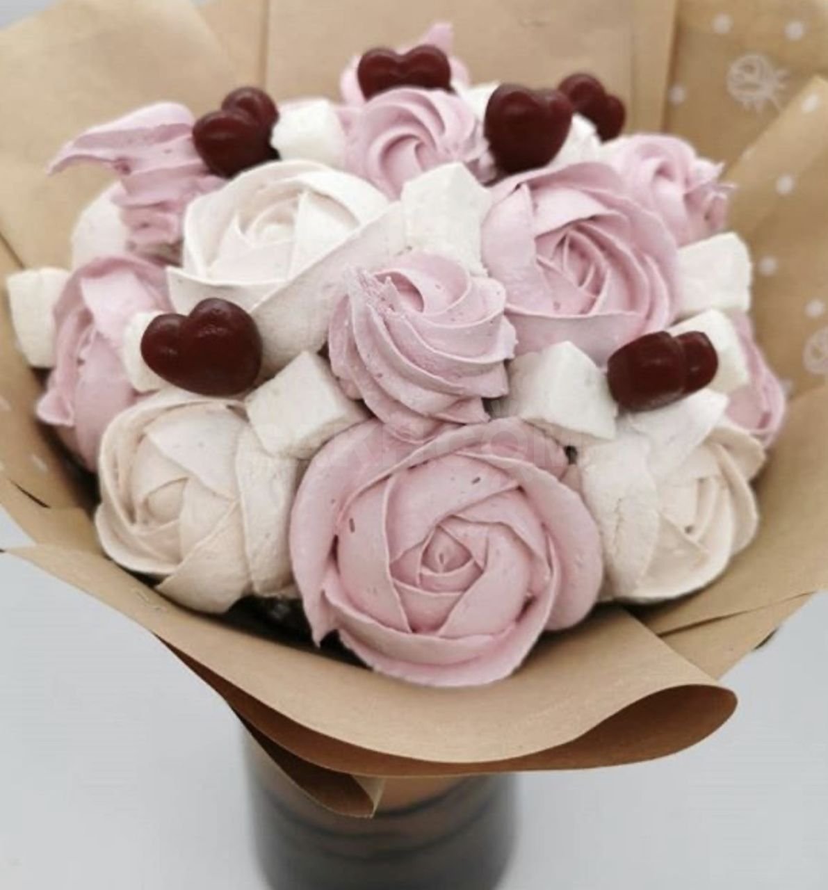 Букет из пастилы и зефира