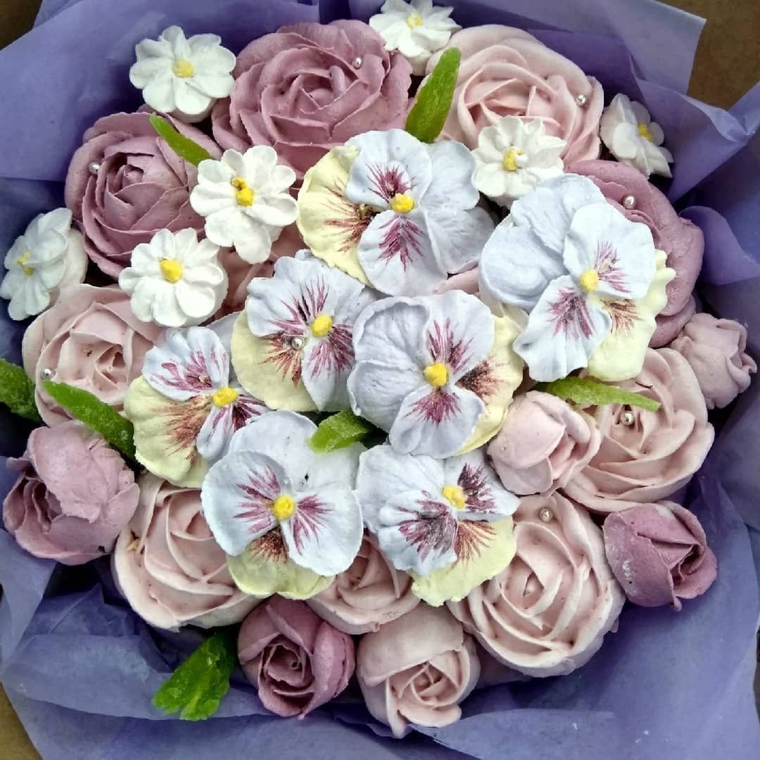 Букет из зефира и маршмеллоу