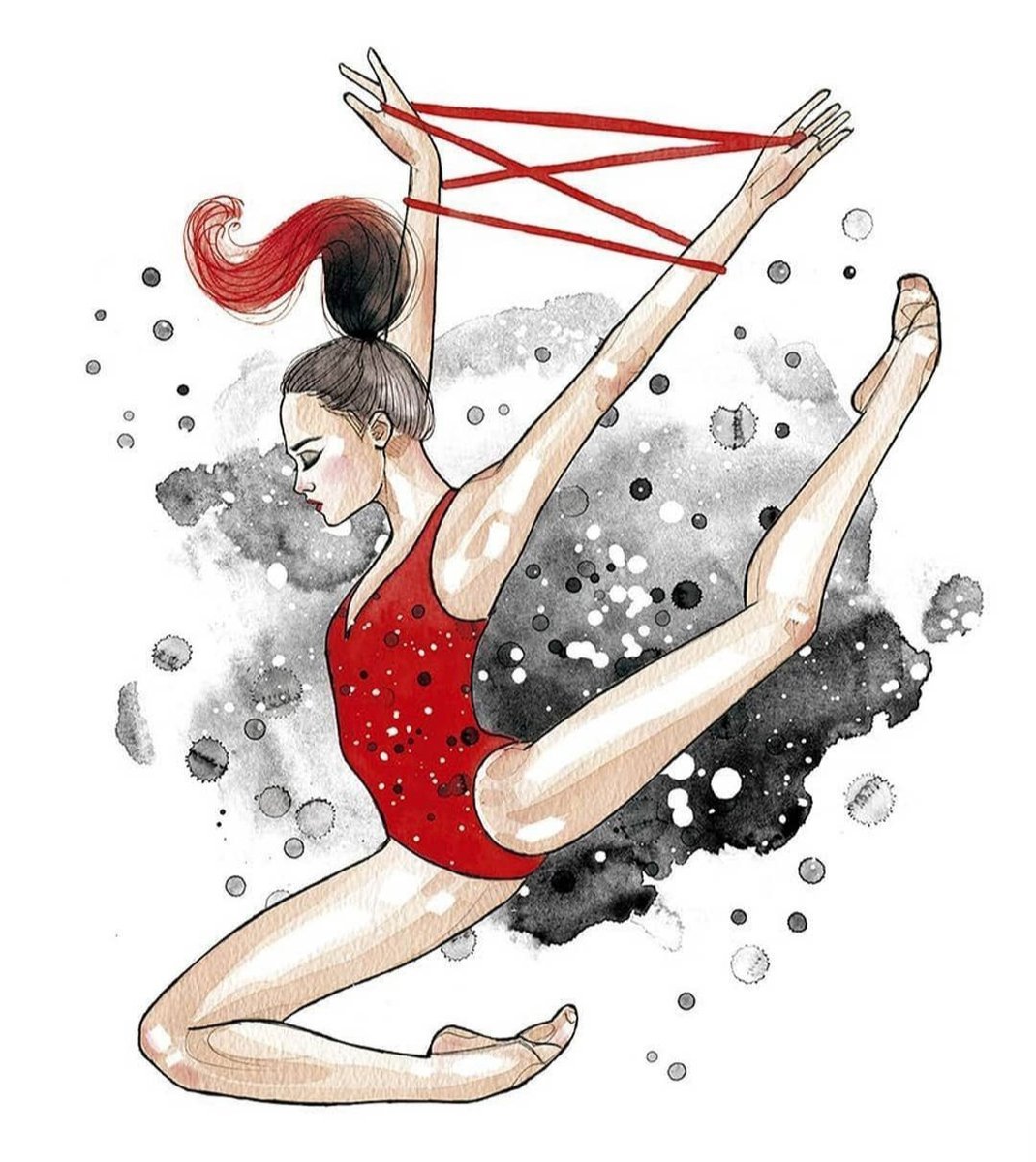 Нарисовать гимнастку