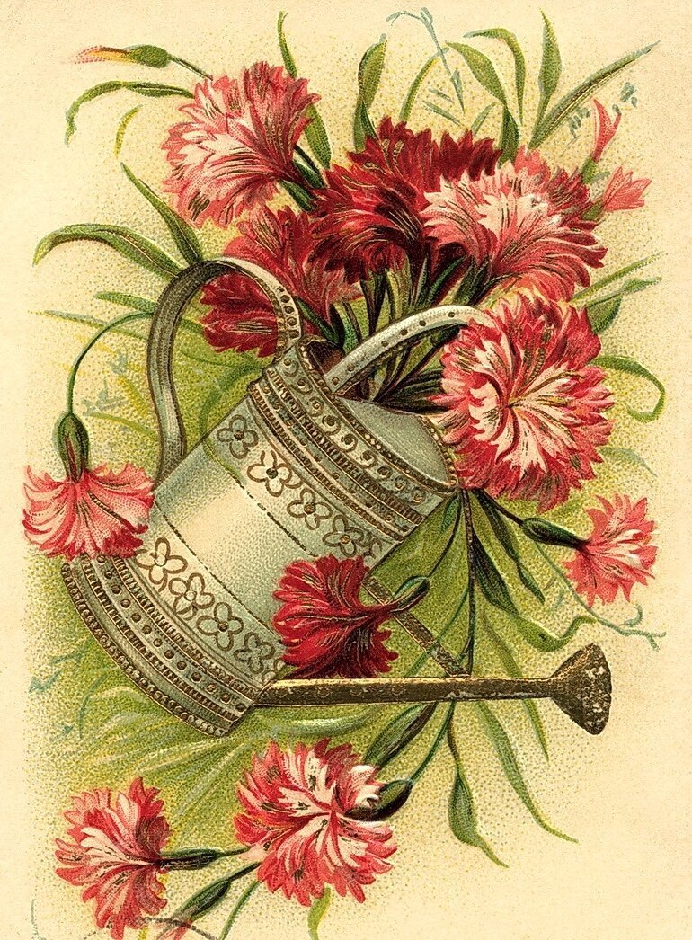 Ретро открытки с днём рождения женщине