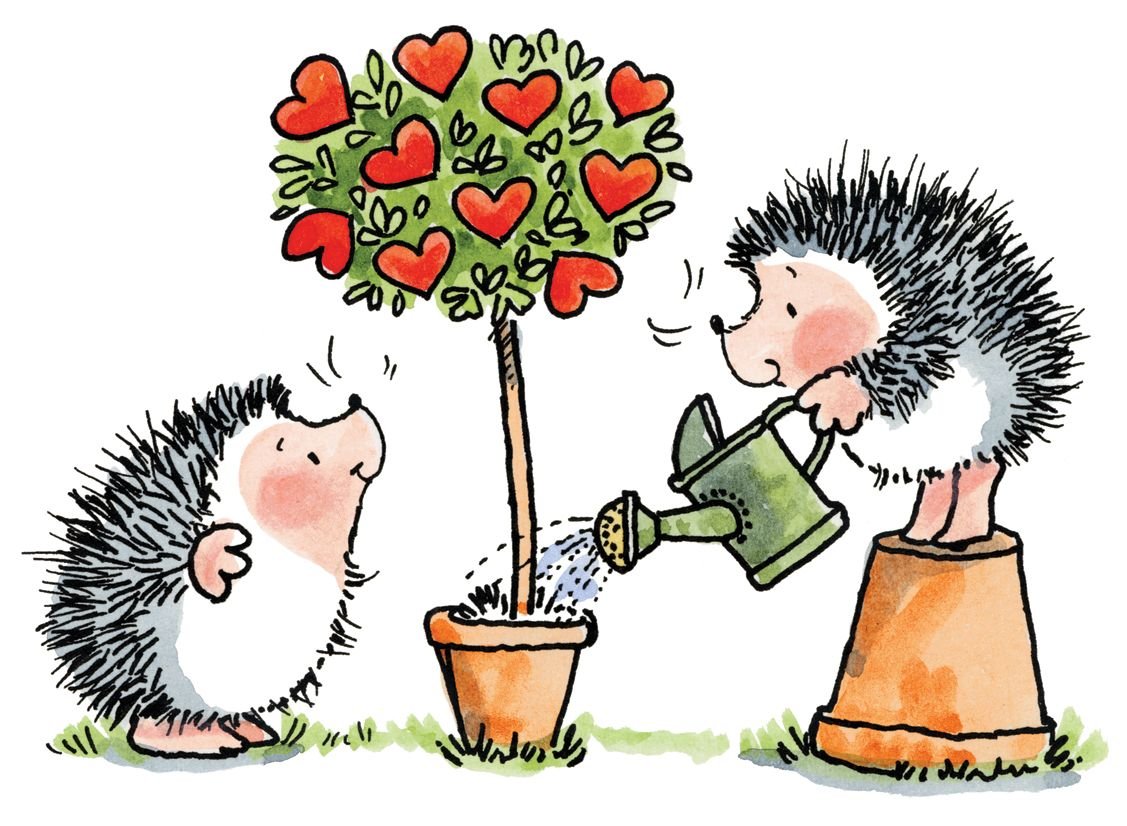 С днём рождения с ежиком