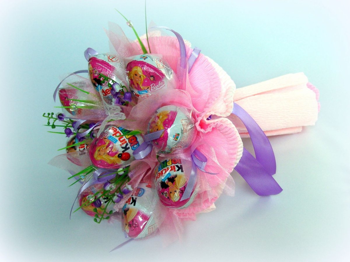 Сладкий букет для девочки