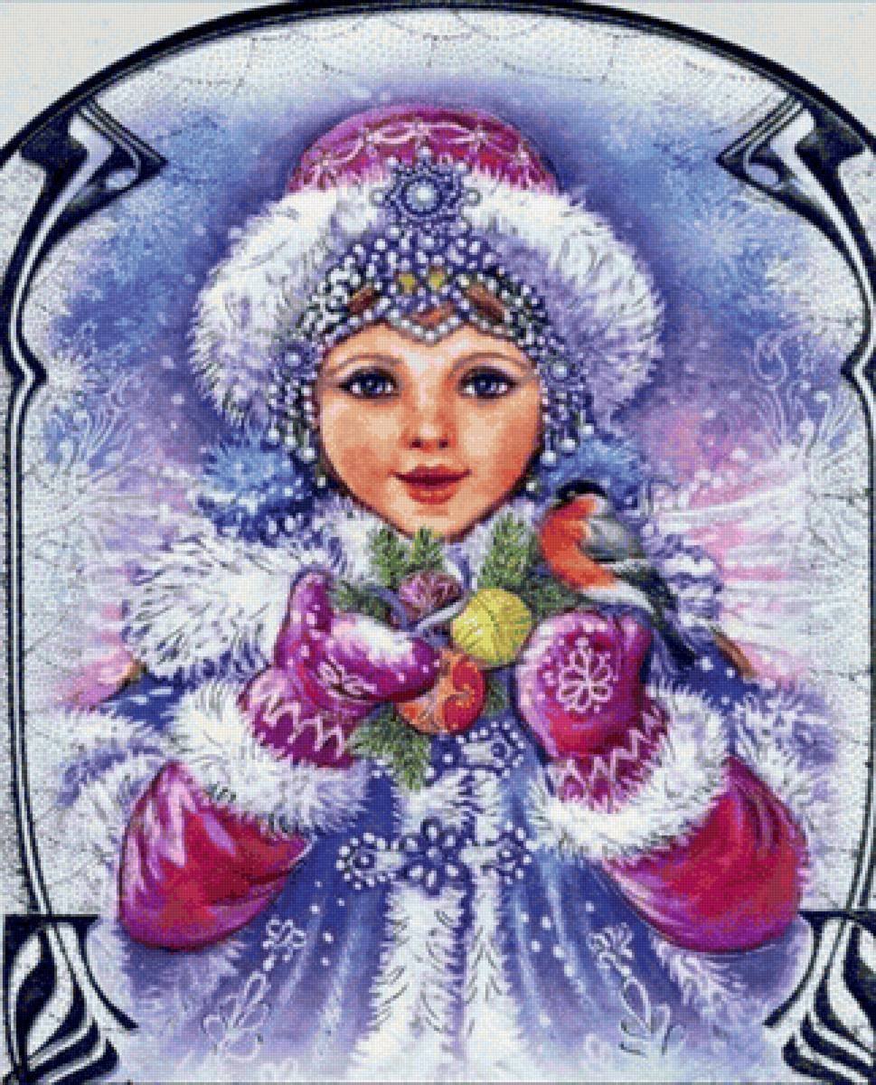 Ретро новый год Снегурочка