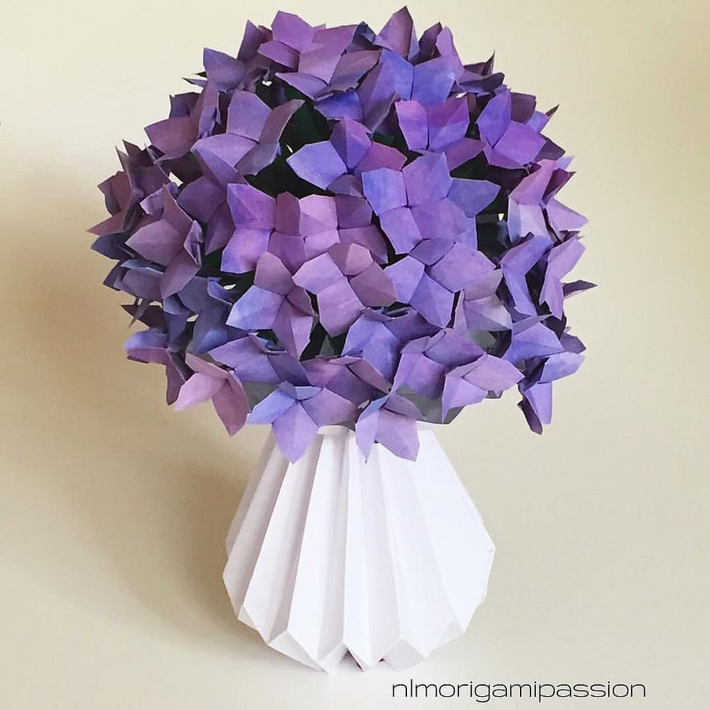Hydrangea оригами
