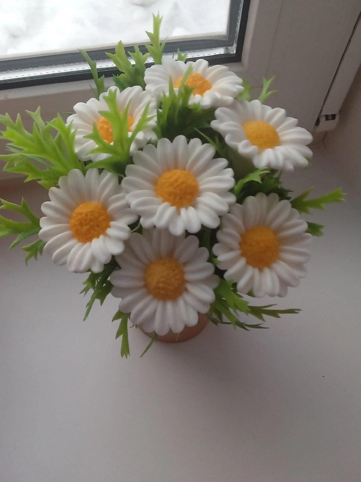 Мыльные букеты с ромашками