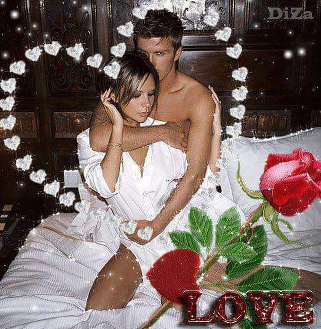 Мужчина и женщина любовь мерцающие