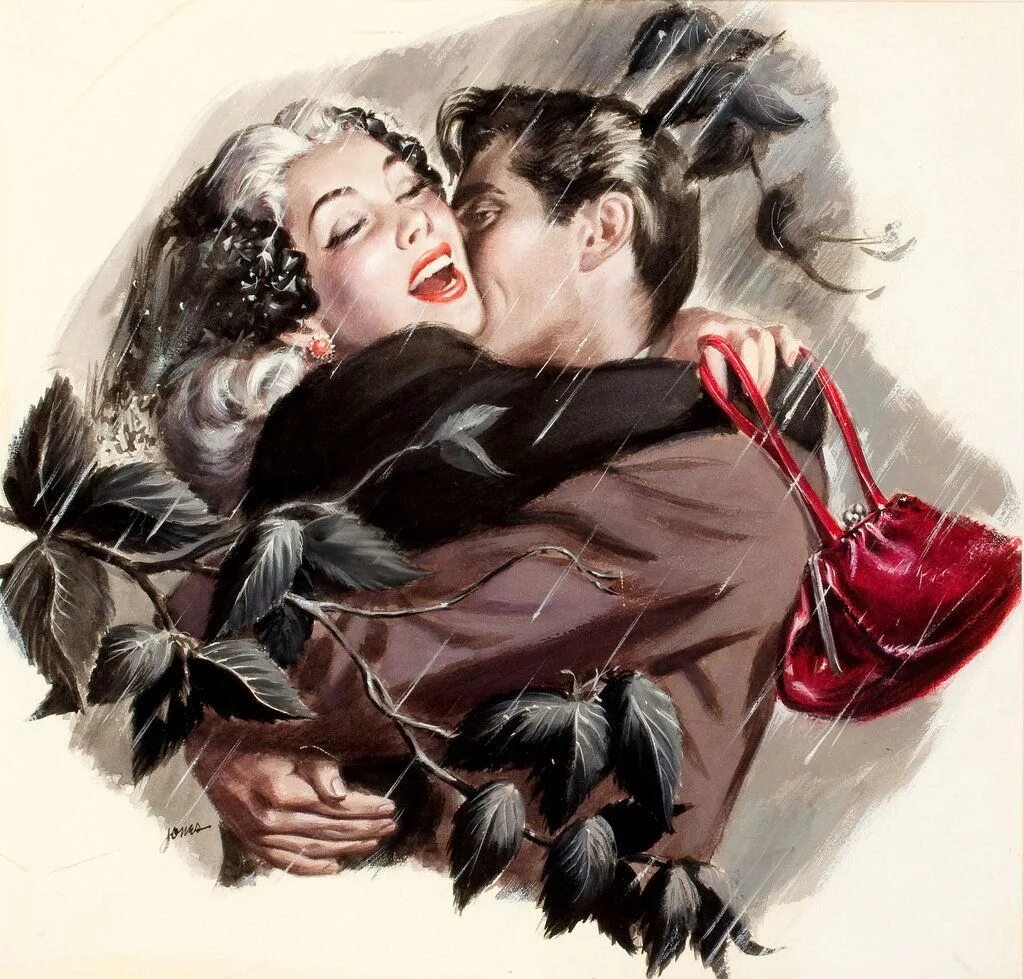 Открытки с поцелуями