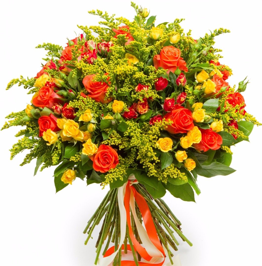 Букет свадебный солидаго