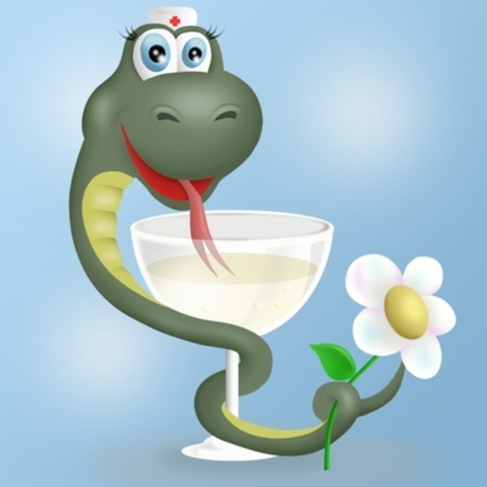 Медицинская чаша со змеей