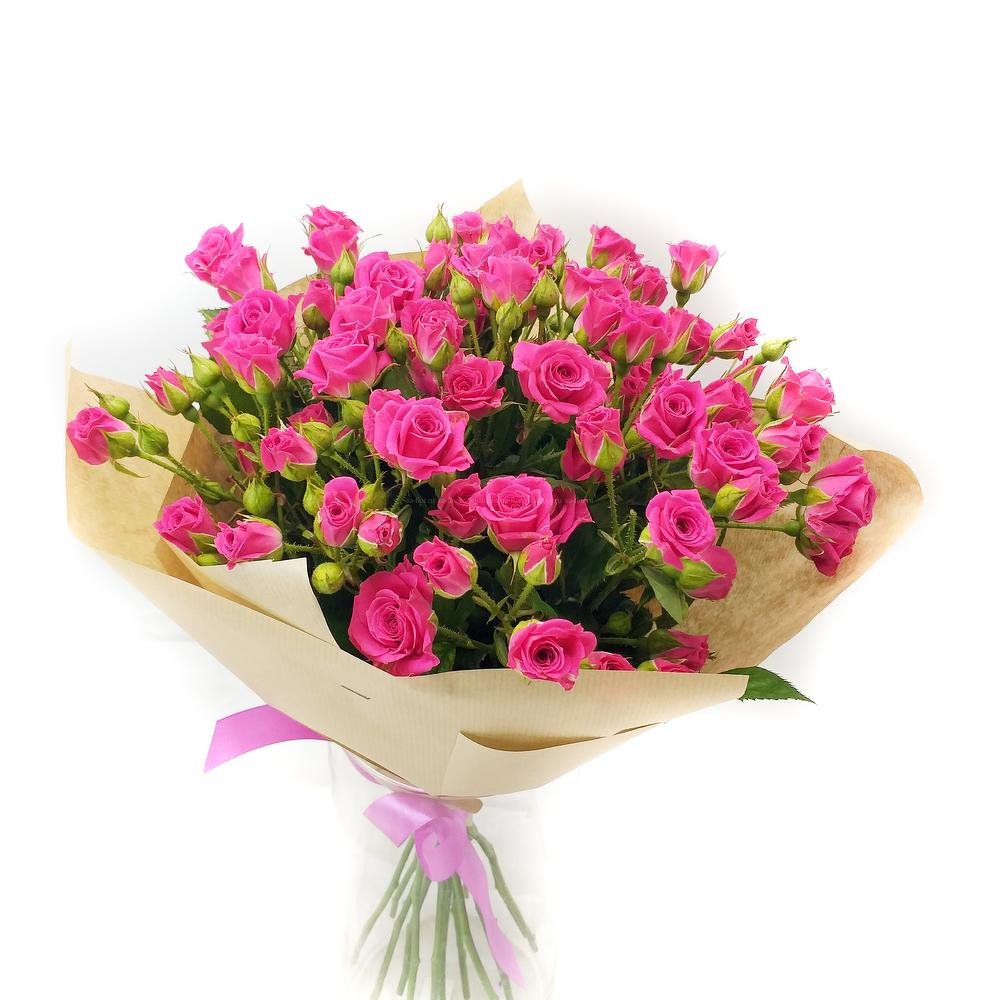 Букет с кустовой розой