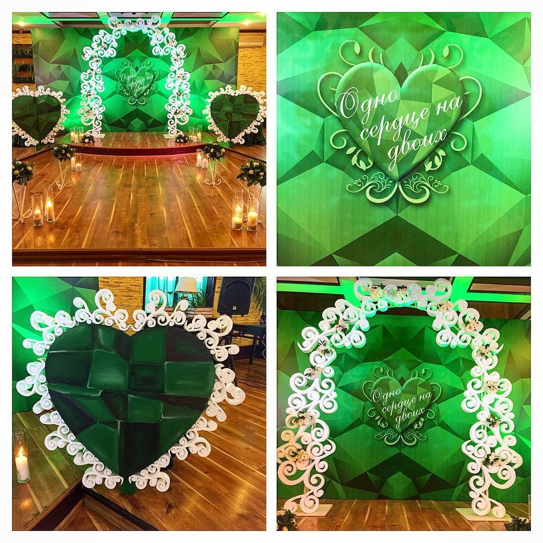 Свадьба в изумрудном цвете