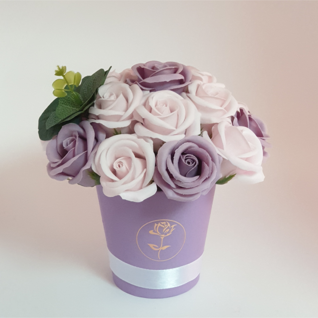 Мыльные букеты в коробке