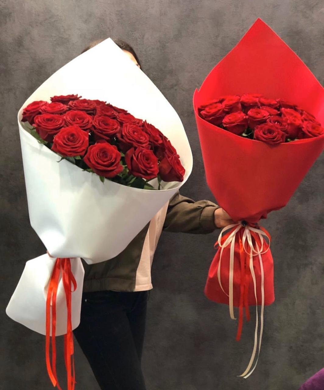 Розы в упаковке