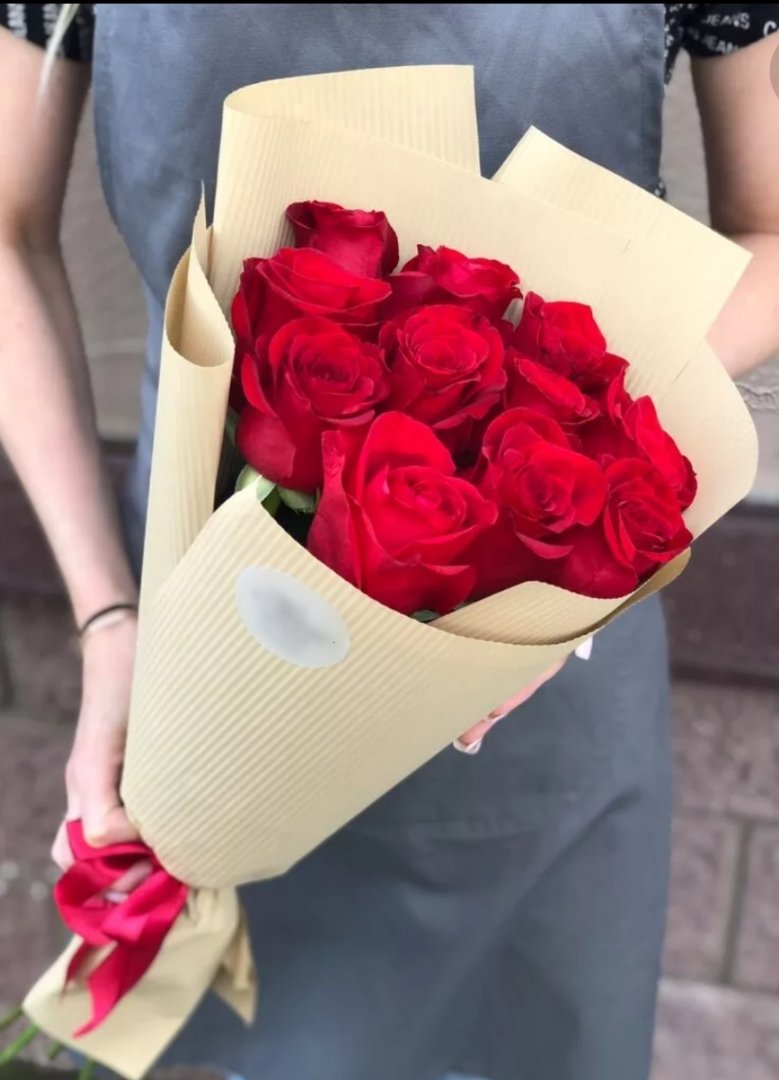 Розы в упаковке