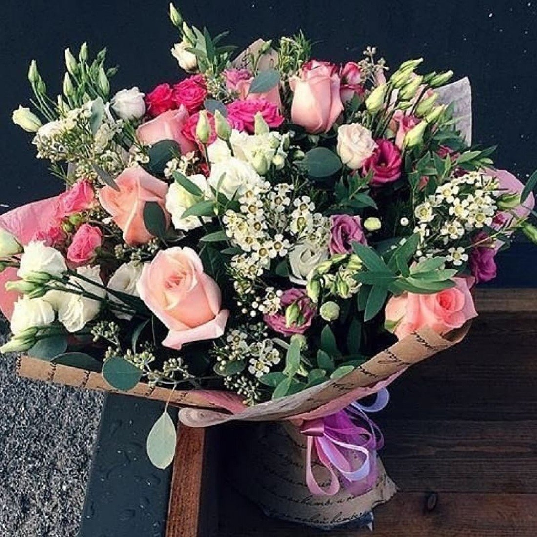 Гвоздика букет модный