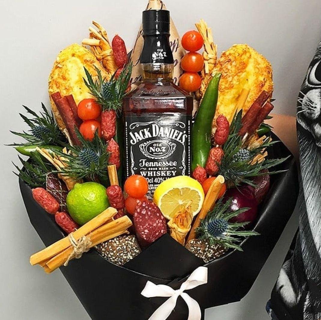 Букет с виски Джек Дэниэлс