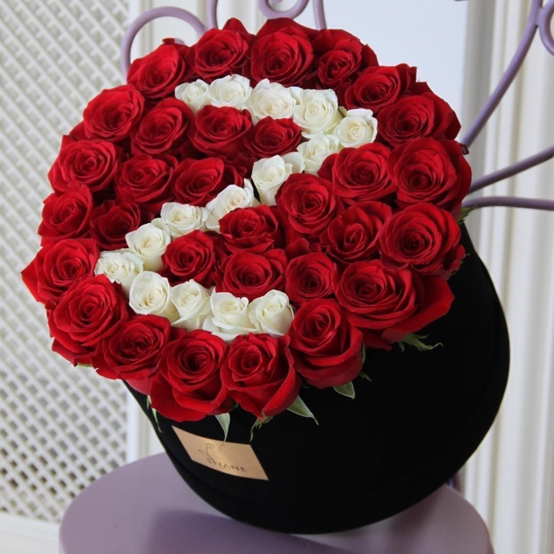 Букеты цветов с буквами