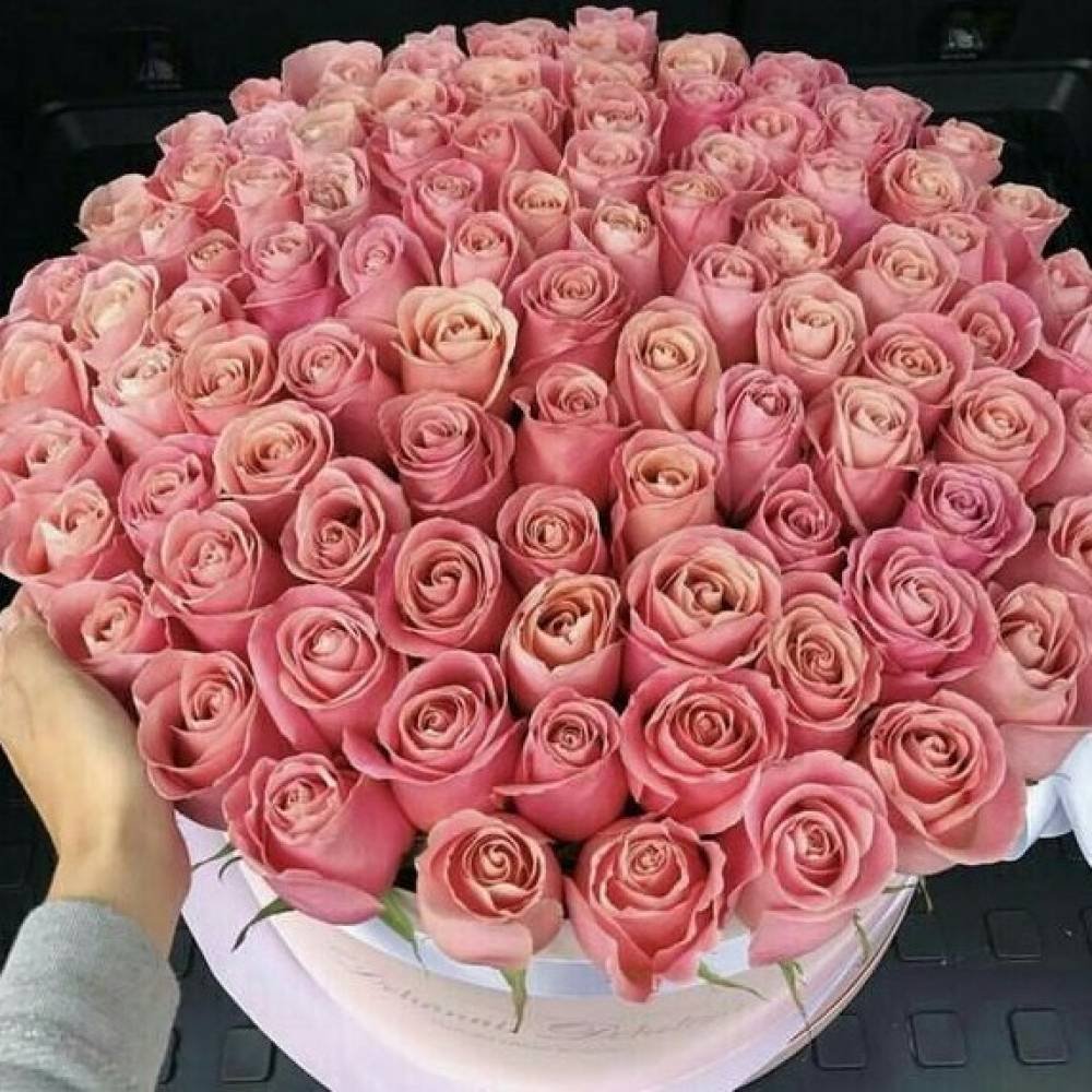 Много роз букет