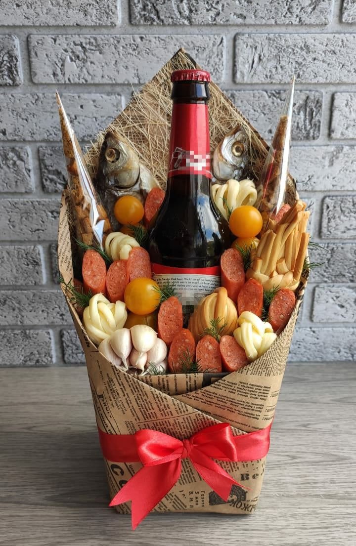 Необычные съедобные букеты