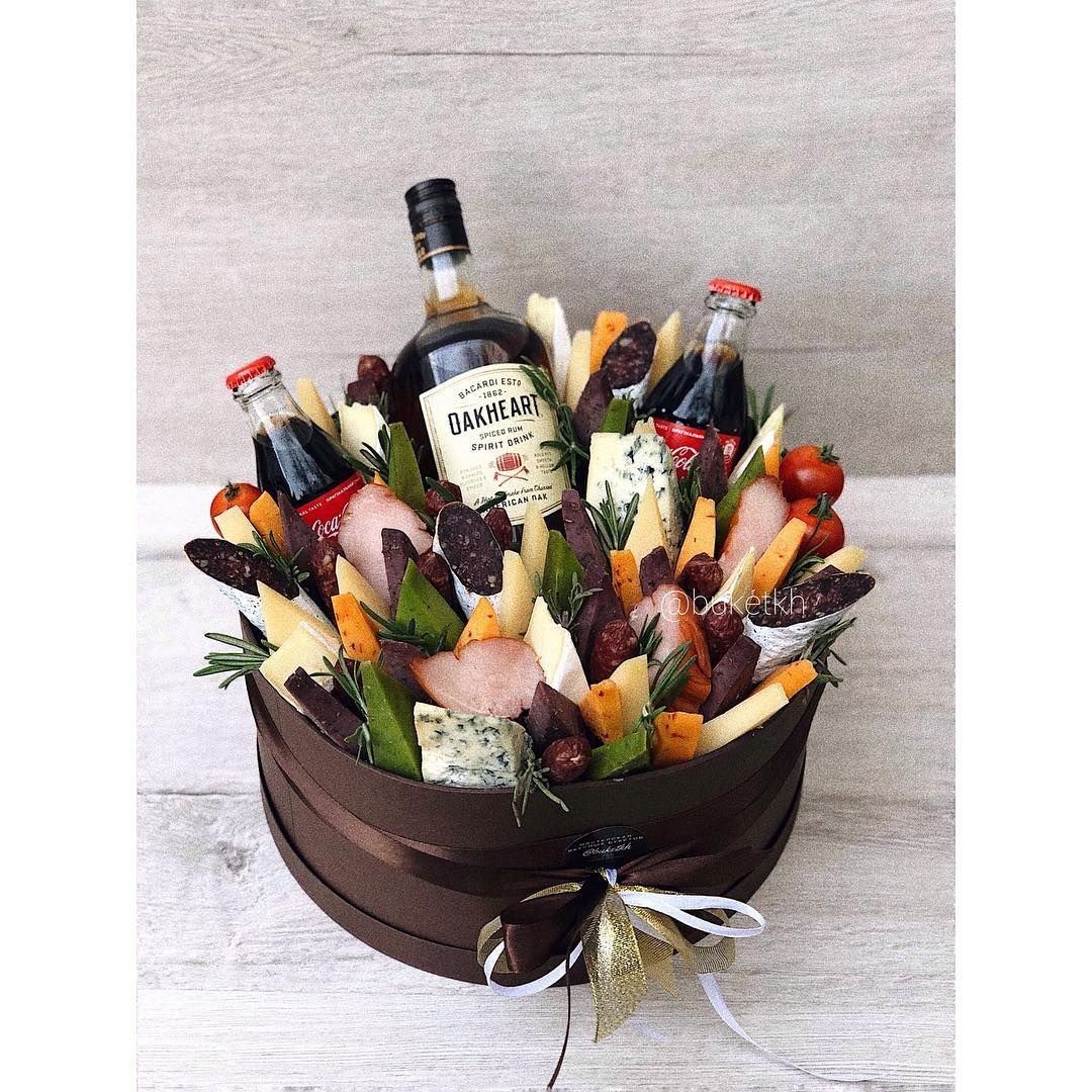 Букет для мужчины в ящике