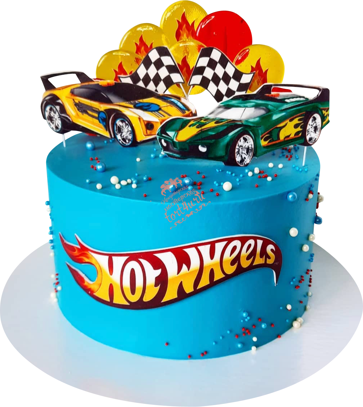 Торт машинка кремовый