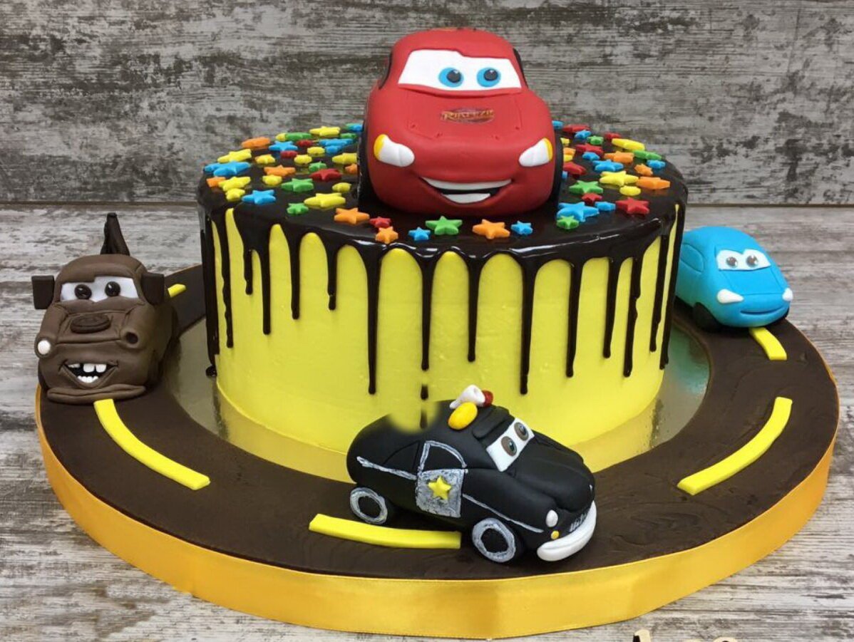 Торт Тачки Маккуин