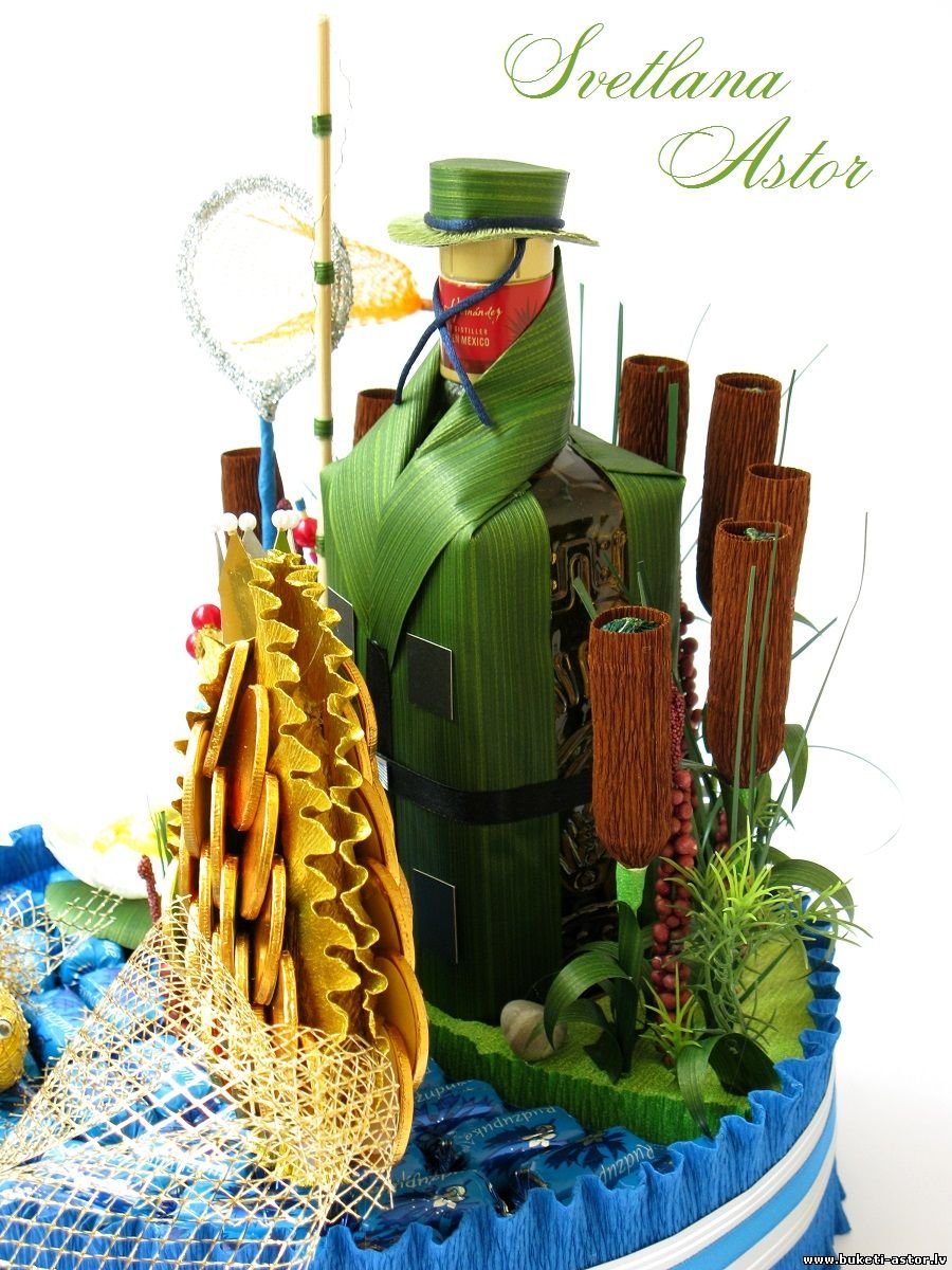 Букет в бокале пива