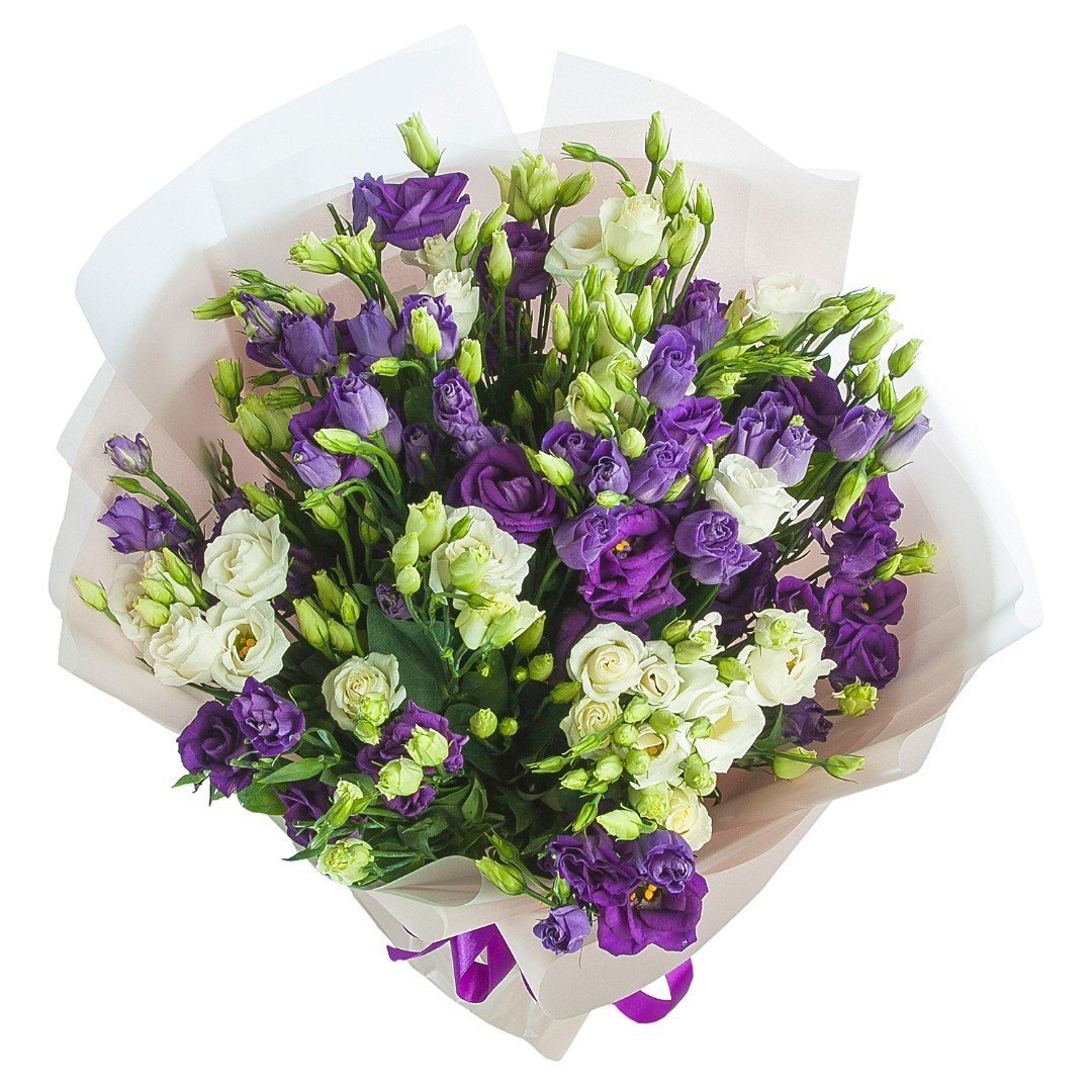 Эустома белая букет