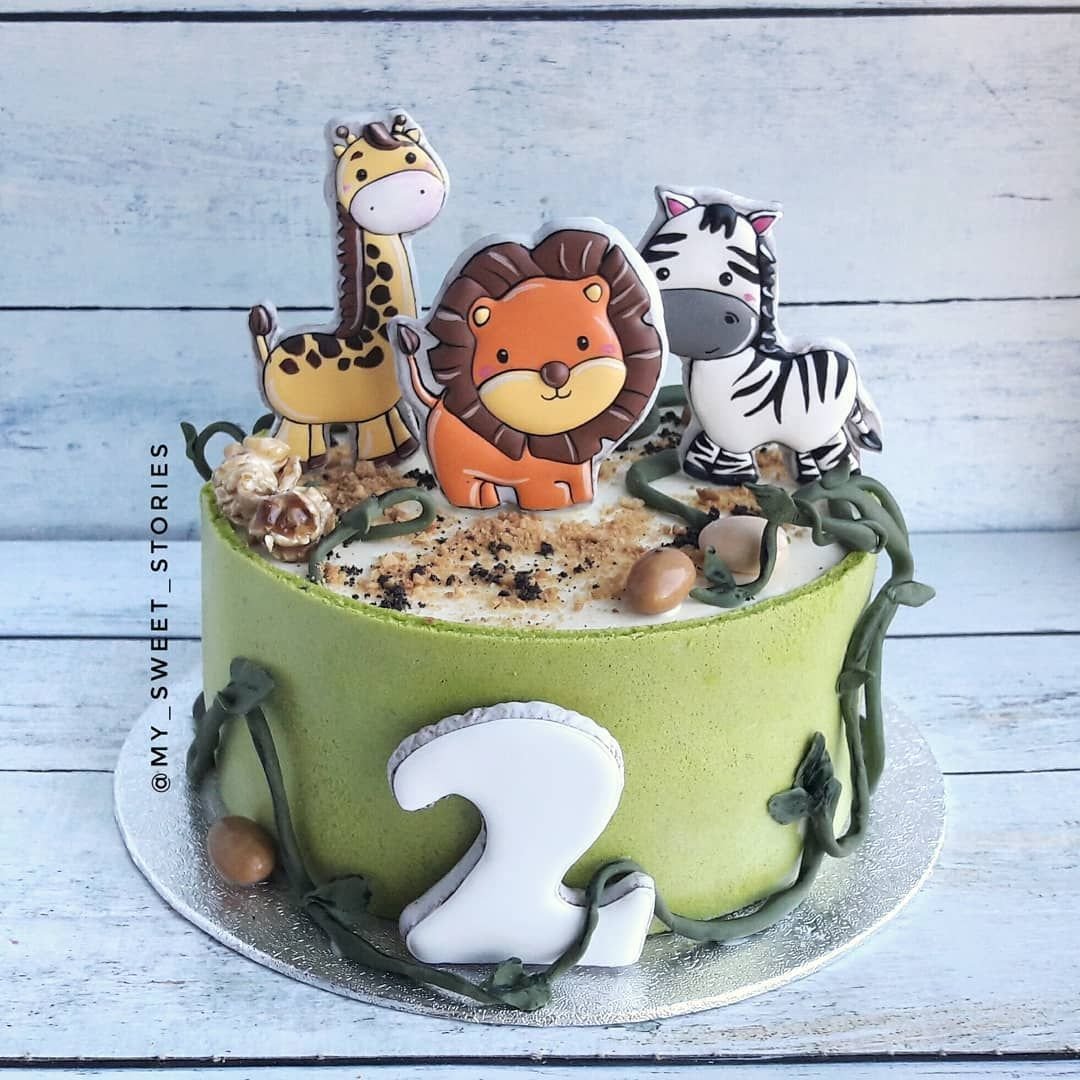 Тортики с пряниками животных