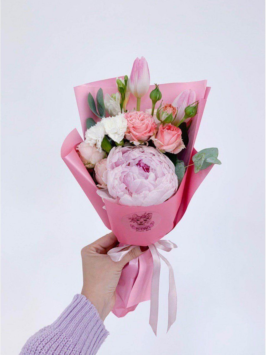 Сладкий букет в коробке