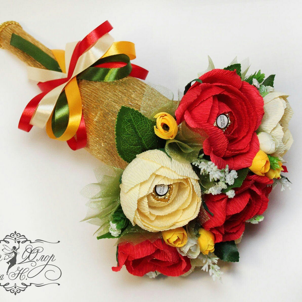 Подарок на день учителя из конфет