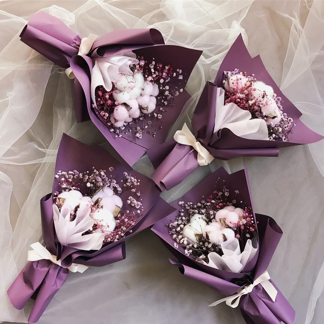 Упаковка букета в фоамиран