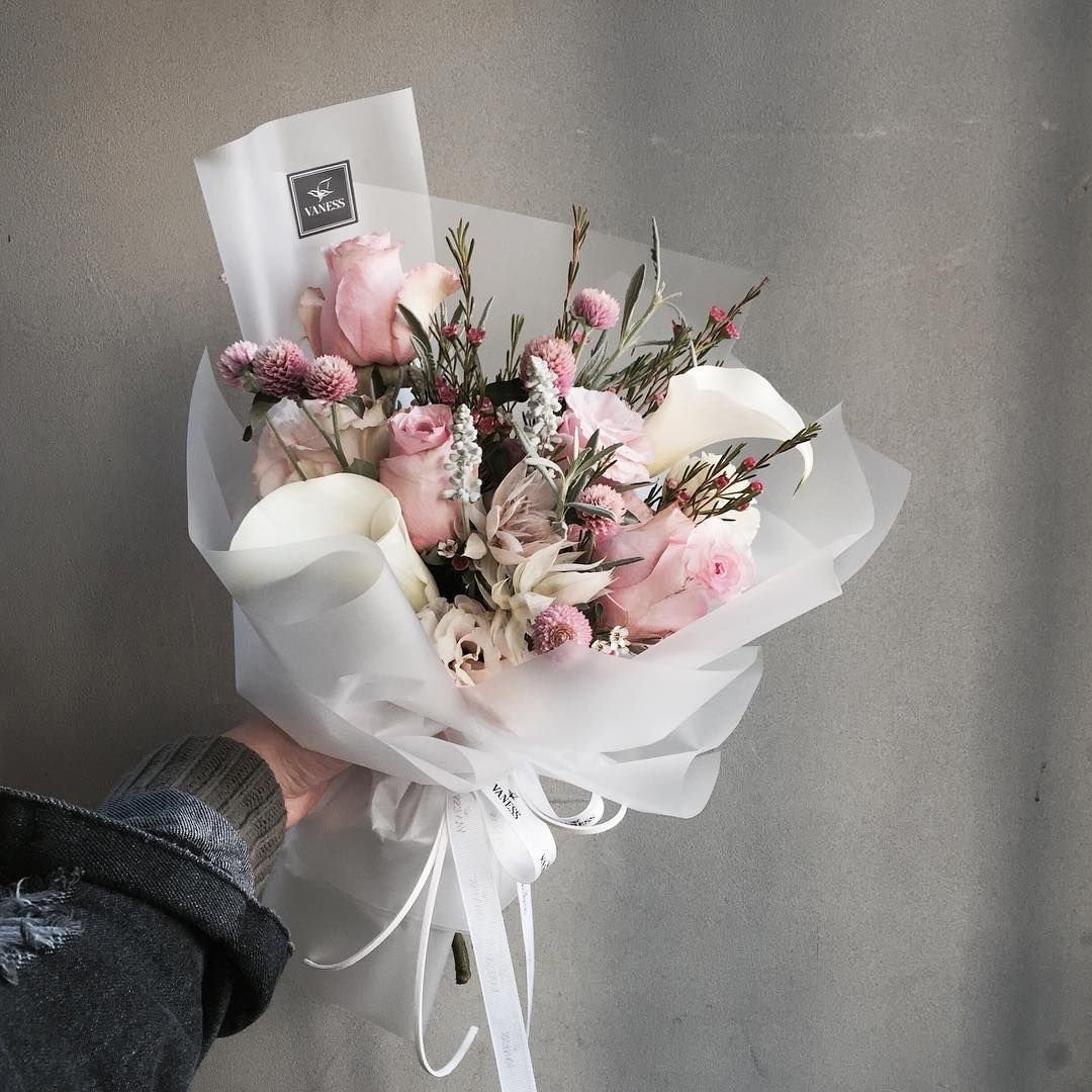 Свадебный букет в корейском стиле