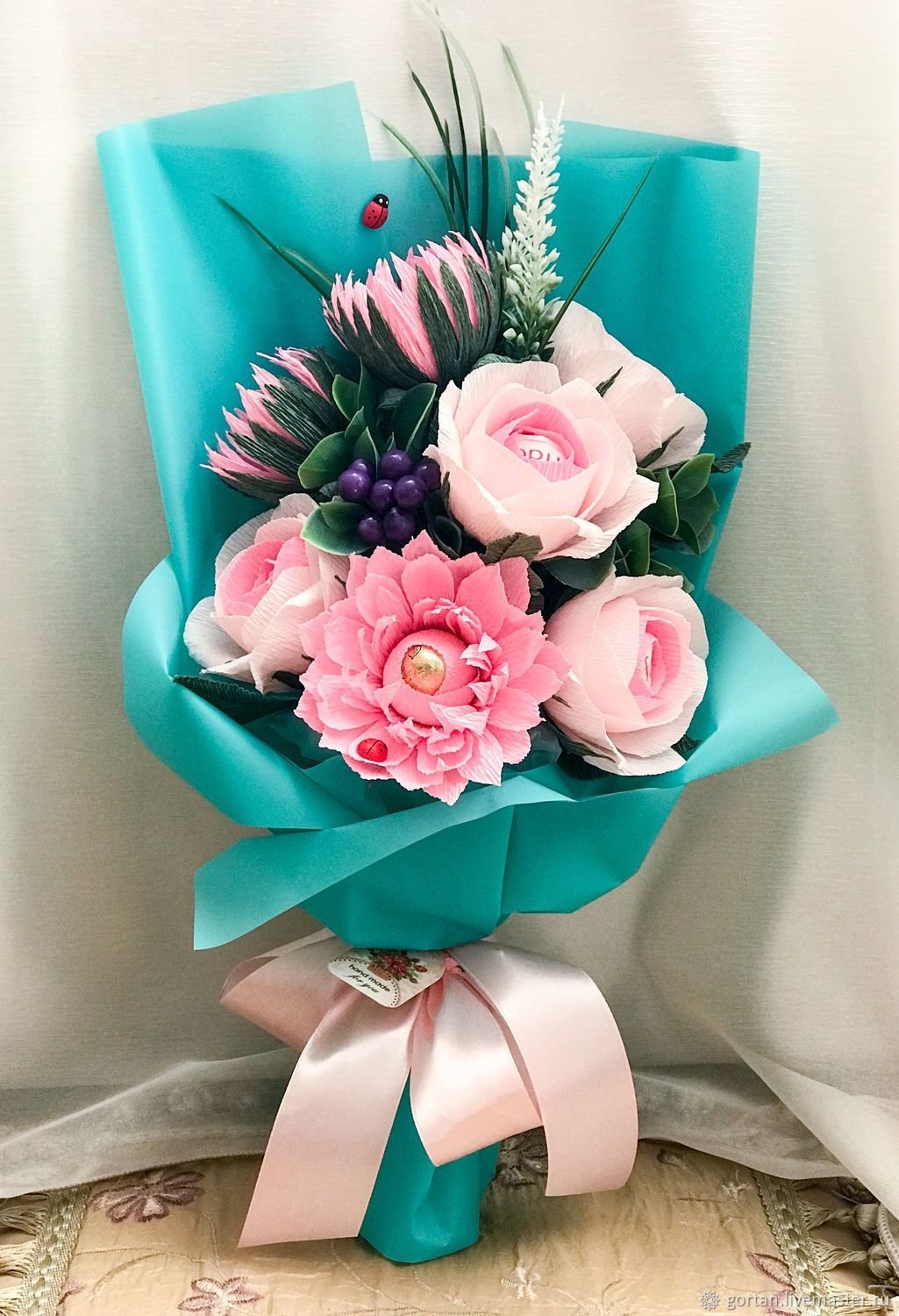 Конфетные букеты из фоамирана