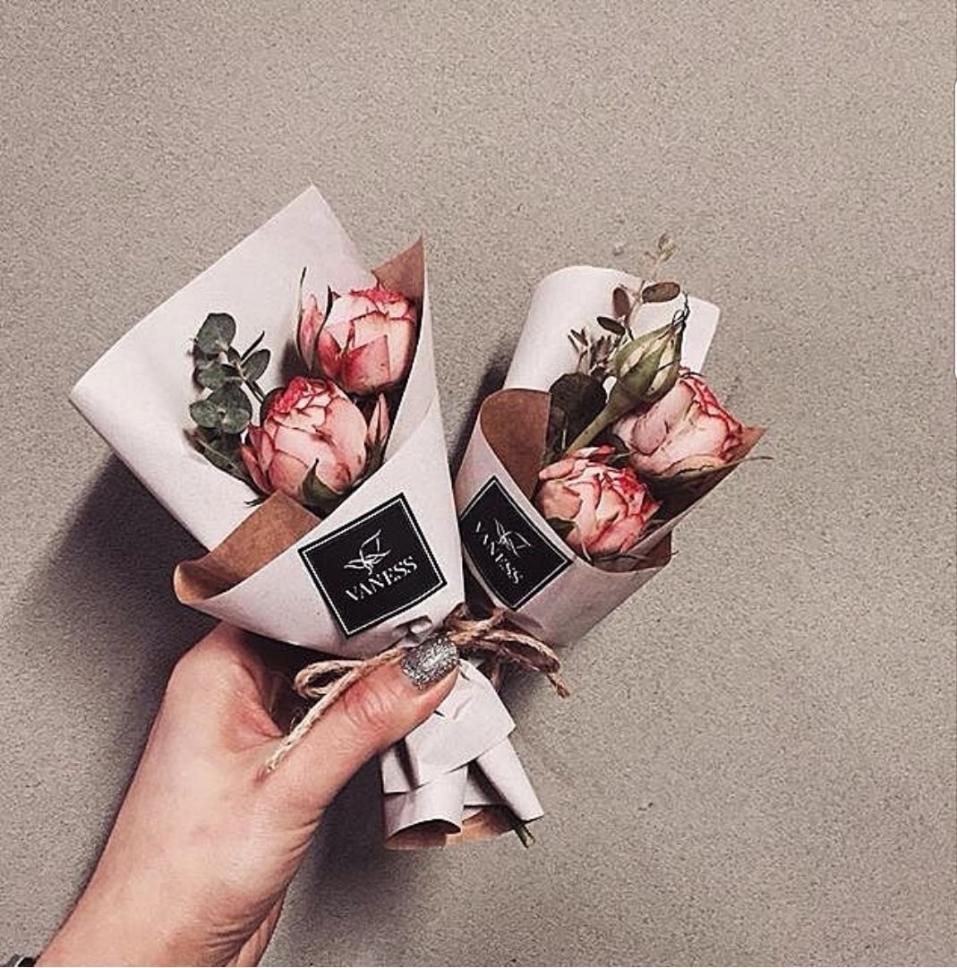 Наклейка - букеты цветов