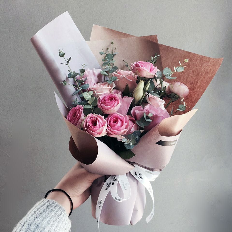 Стильная упаковка букета