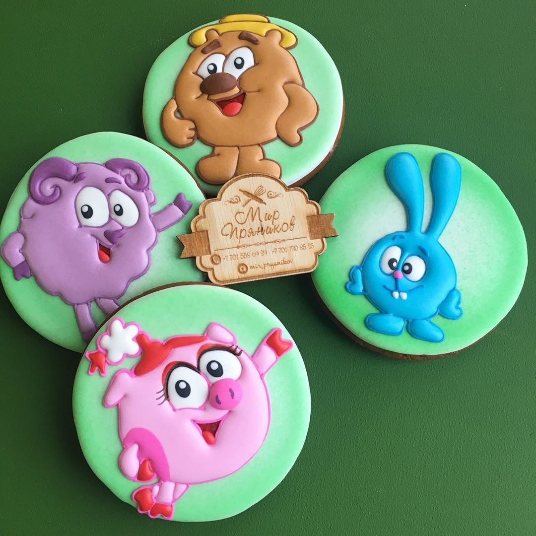 Торт на день рождения Смешарики