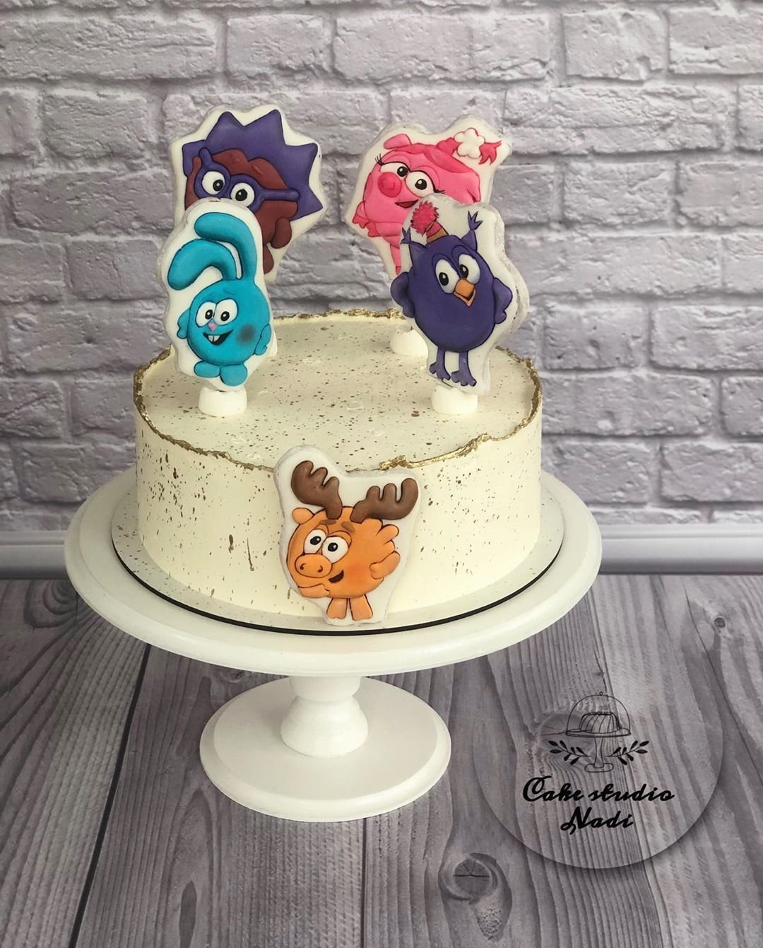 Торт Смешарики для мальчика 2 года