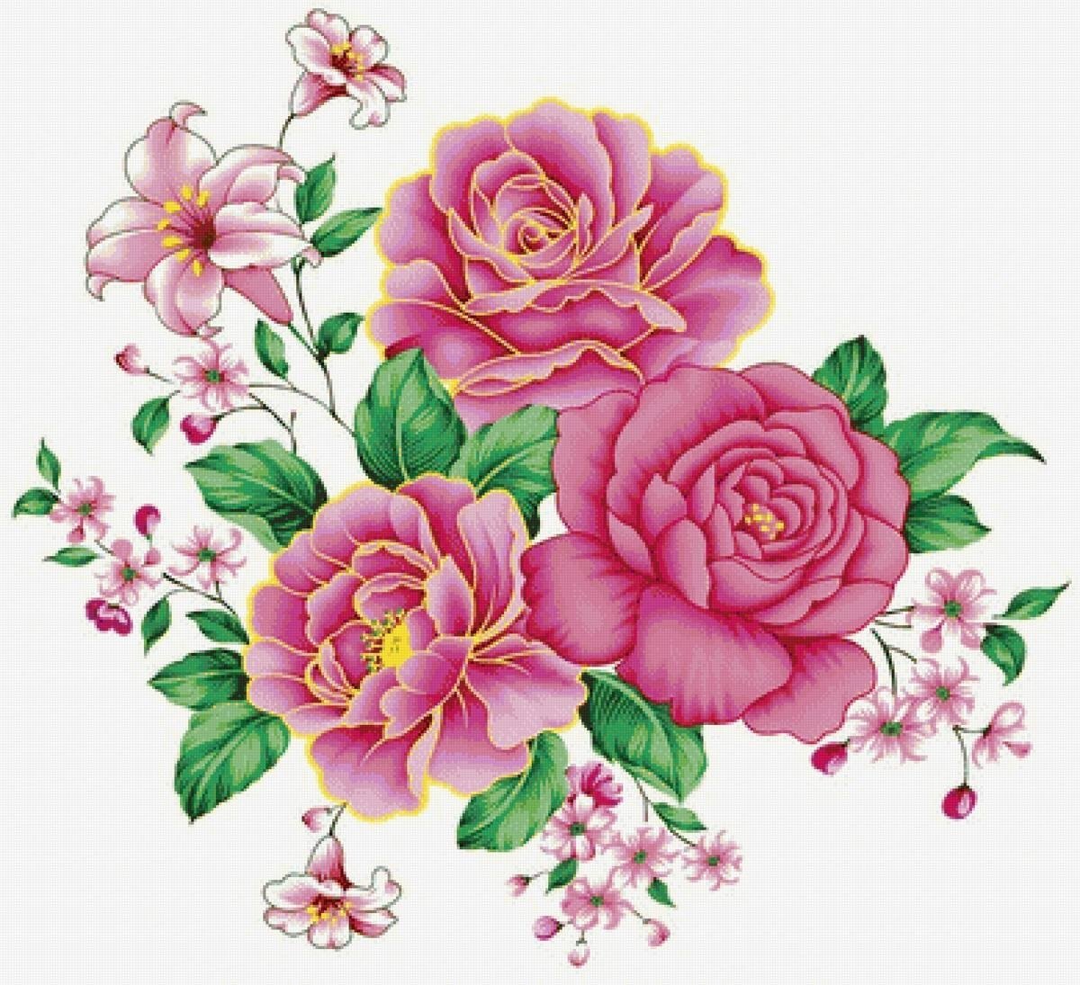 Нарисовать букет